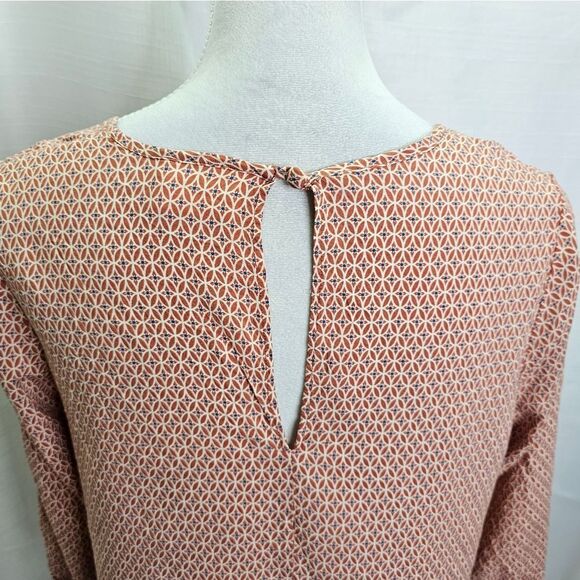 Pins and Needles Urban Outfitters Orange Cropped Popover Blouse Size Medium - Picture 5 of 6